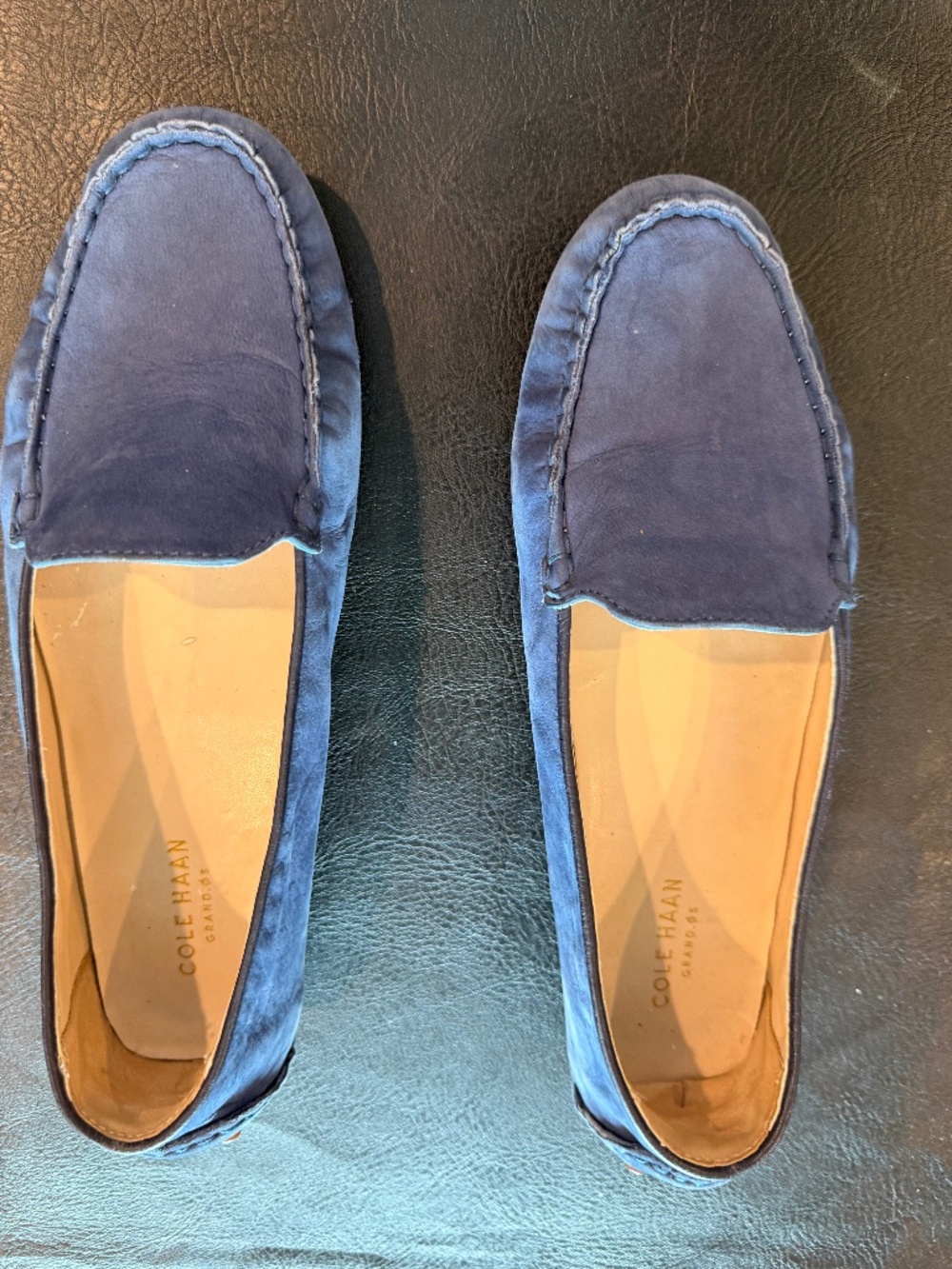 Cole Haan Blue Suede Driving Shoes Loafers  8 M